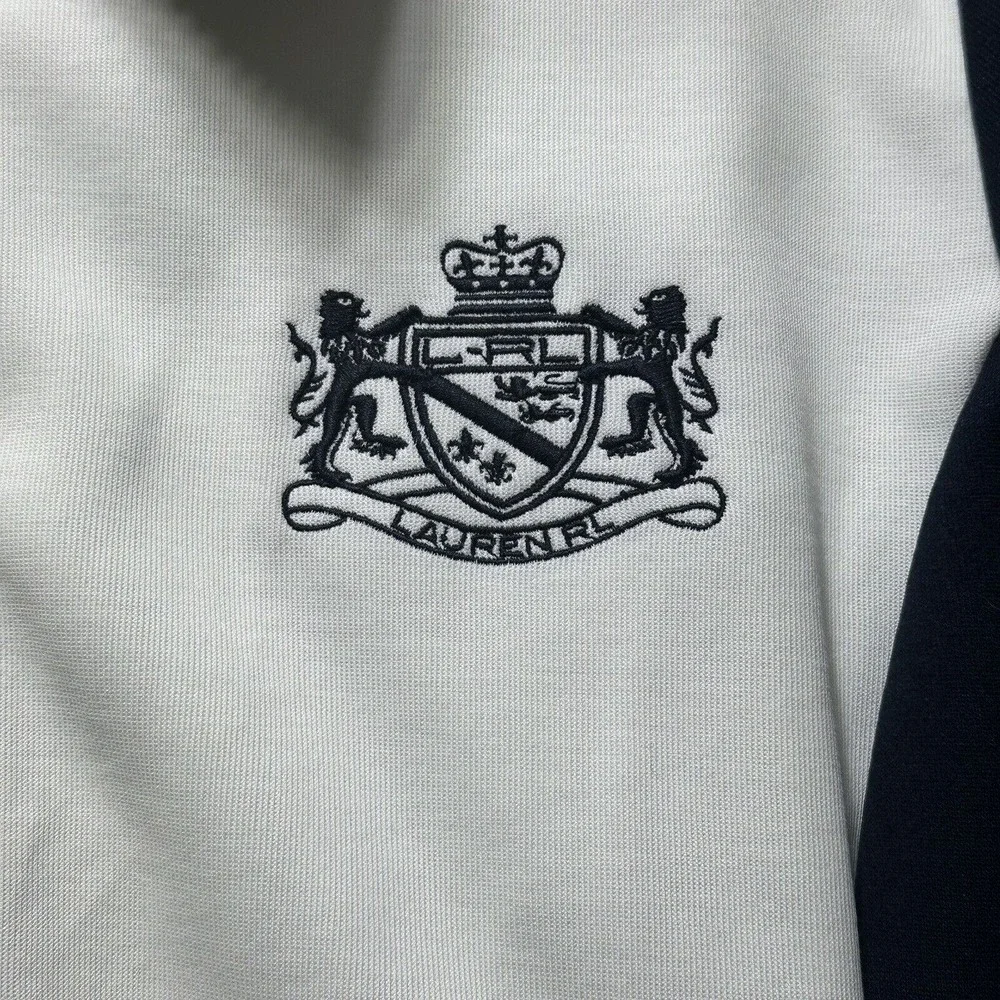 L-RL ACTIVE‎ RALPH LAUREN JACKET FULL ZIP EMBROIDERED LOGO XL Hidden Hood